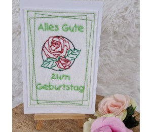 ADVENTSKALENDER 22. Dezember - Stickserie - ITH Postkarte Doodle Rahmen Vol. 2